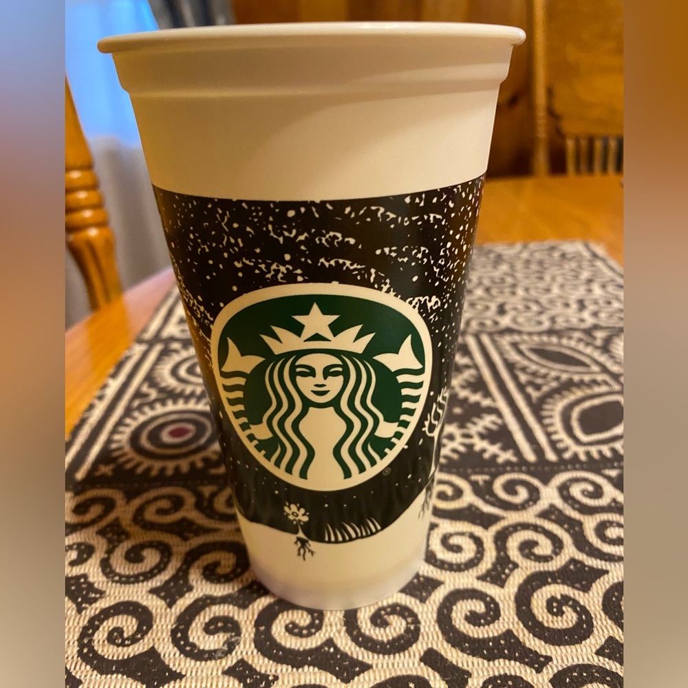16 oz reusable plastic Starbucks cup, new